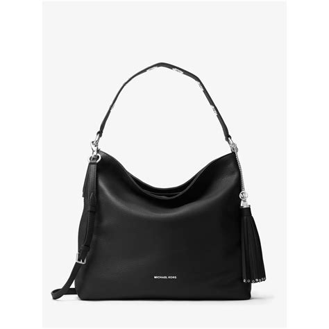 michael kors brooklyn crossbody bag|Brooklyn large leather shoulder bag.